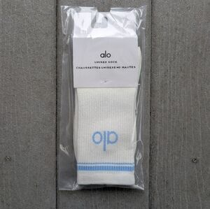 Alo Yoga Socks White Blue